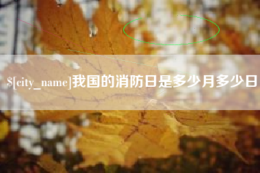 徐州我国的消防日是多少月多少日