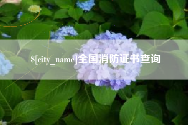 徐州全国消防证书查询