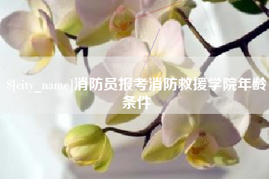 徐州消防员报考消防救援学院年龄条件