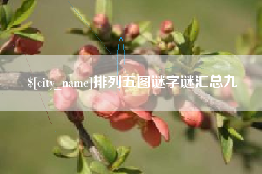 徐州排列五图谜字谜汇总九