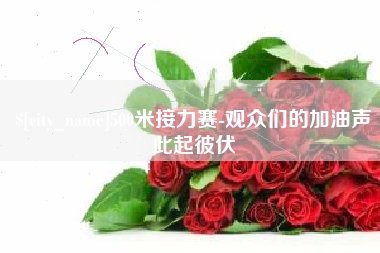 徐州500米接力赛-观众们的加油声此起彼伏