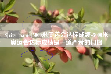 徐州5000米奥运会达标成绩-5000米奥运会达标成绩是一道严苛的门槛
