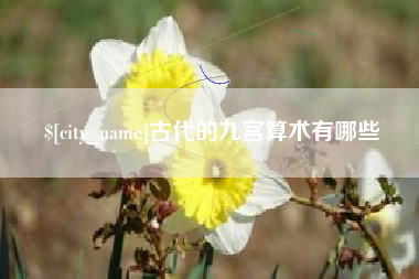 徐州古代的九宫算术有哪些