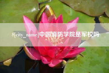 徐州中国消防学院是军校吗