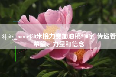 徐州50米接力赛加油稿200字-传递着希望、力量和信念