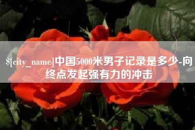 徐州中国5000米男子记录是多少-向终点发起强有力的冲击