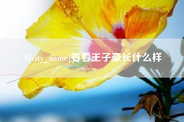 徐州看看王子豪长什么样