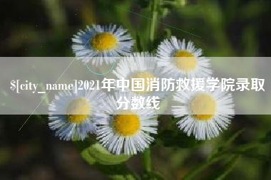 徐州2021年中国消防救援学院录取分数线