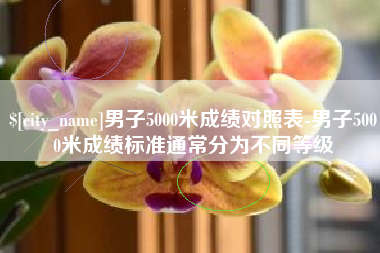 徐州男子5000米成绩对照表-男子5000米成绩标准通常分为不同等级