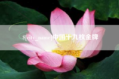 徐州中国十九枚金牌