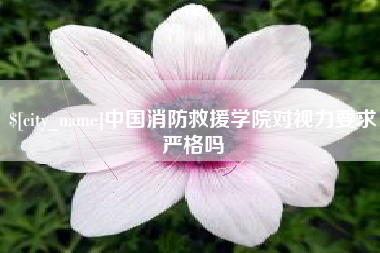 徐州中国消防救援学院对视力要求严格吗