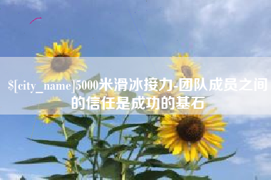 徐州5000米滑冰接力-团队成员之间的信任是成功的基石