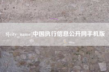 徐州中国执行信息公开网手机版