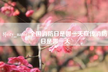 徐州全国消防日是哪一天宣传消防日是哪一天