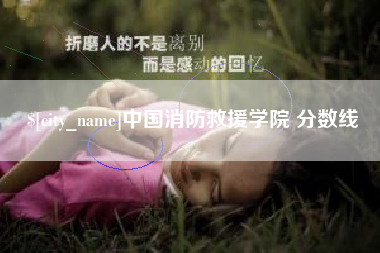 徐州中国消防救援学院 分数线