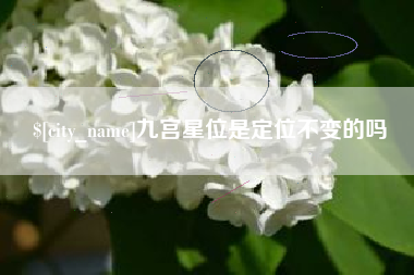 徐州九宫星位是定位不变的吗