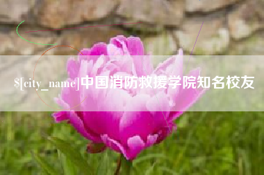 徐州中国消防救援学院知名校友