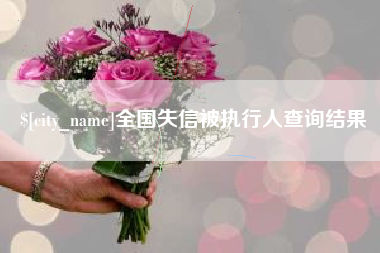 徐州全国失信被执行人查询结果