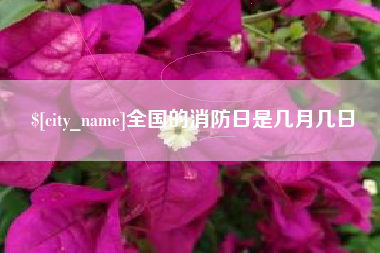 徐州全国的消防日是几月几日