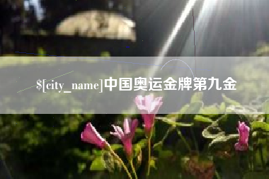 徐州中国奥运金牌第九金